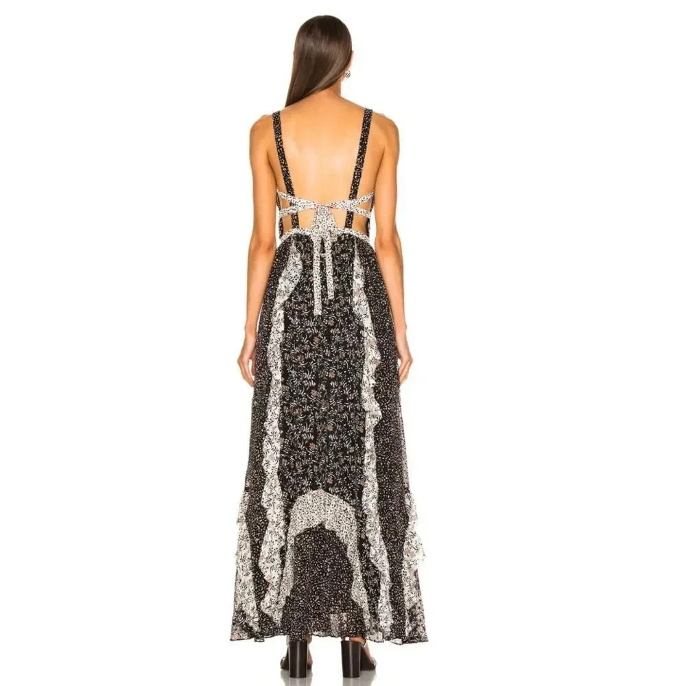 ULLA JOHNSON Brie Noir Maxi Dress - Picture 8 of 15